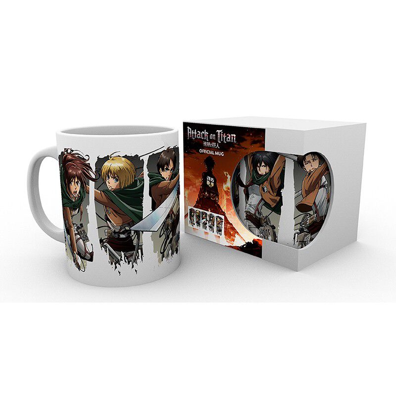 ATTACK ON TITAN - Mug - 320 ml - Character Montage - subli - box image number 1